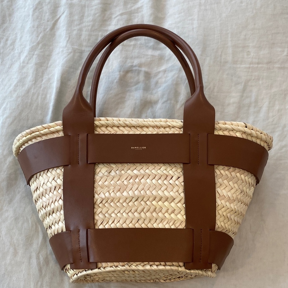 DeMellier The Santorini basket bag tan